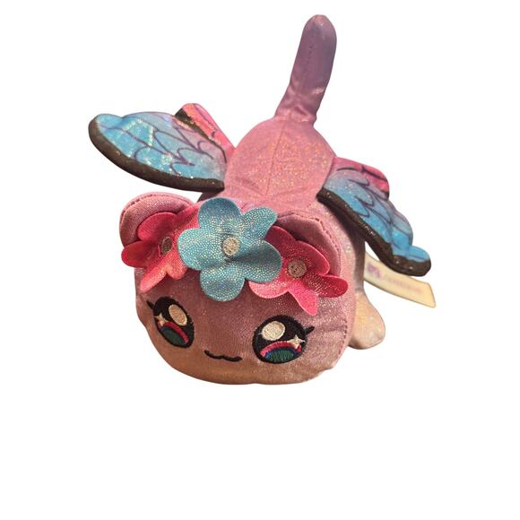 Aphmau MeeMeows Mini Sparkle Fairy Cat Plush Stuffed Animal Toy w/ Flowers&Wings - Picture 1 of 5